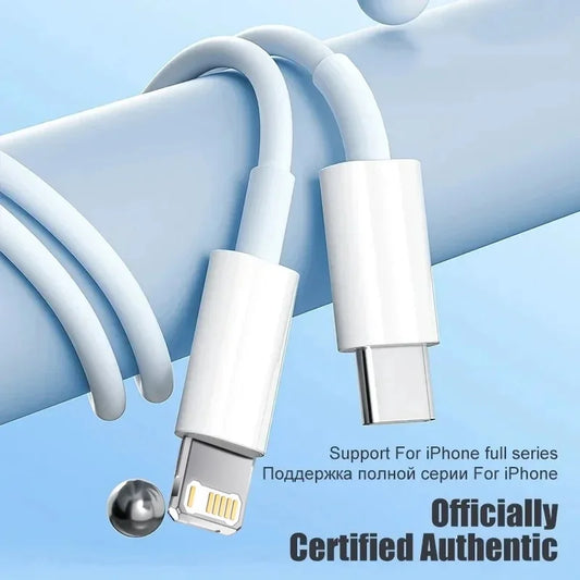 35W PD USB-C Fast Charging Cable for iPhone 14 Plus, 13, 12, 11, XS, XR, 7, 8