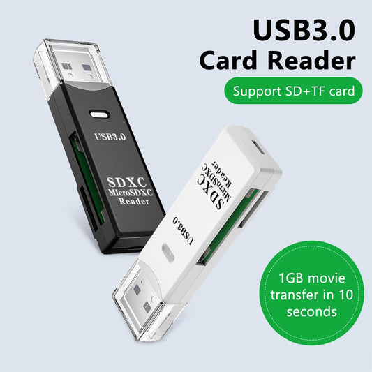 USB 3.0 High-Speed Card Reader for Micro SD / TF Cards – Memory Card Adapter