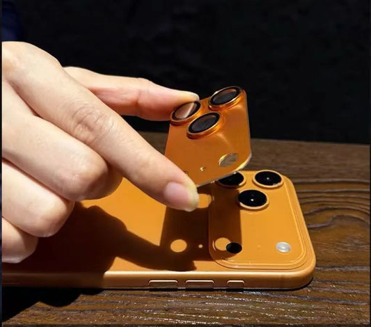 Full Cover Metal Camera Lens Protector for iPhone 17 Pro Max – HD Glass Lens Ring Film