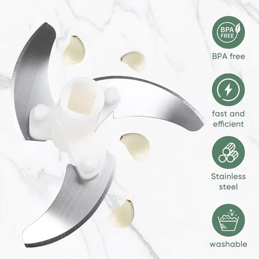 Manual Garlic Puller Food Chopper – 500/900ml