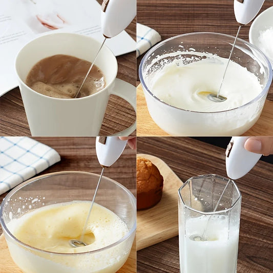 Handheld Electric Egg Beater – Mini Milk Frother & Coffee Drink Mixer