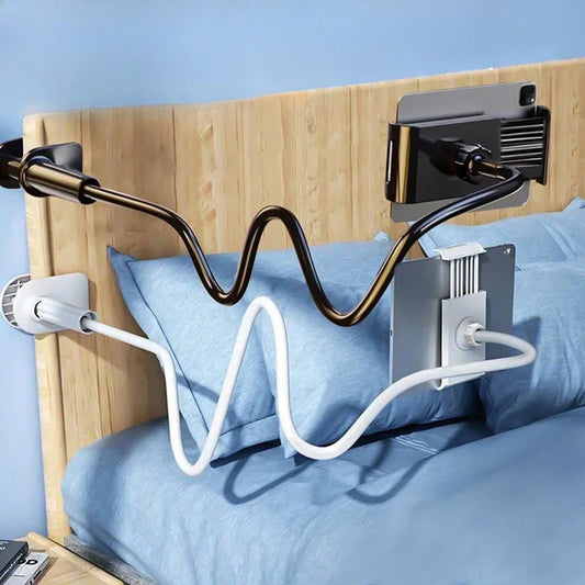 Bedside Mobile Phone Stand for iPad & Tablets – Adjustable Desktop Cantilever Holder