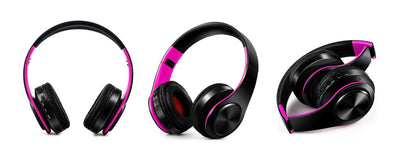 Gold Wireless Bluetooth Headphones for Men – Stereo Gaming Headset with Built-in Mic