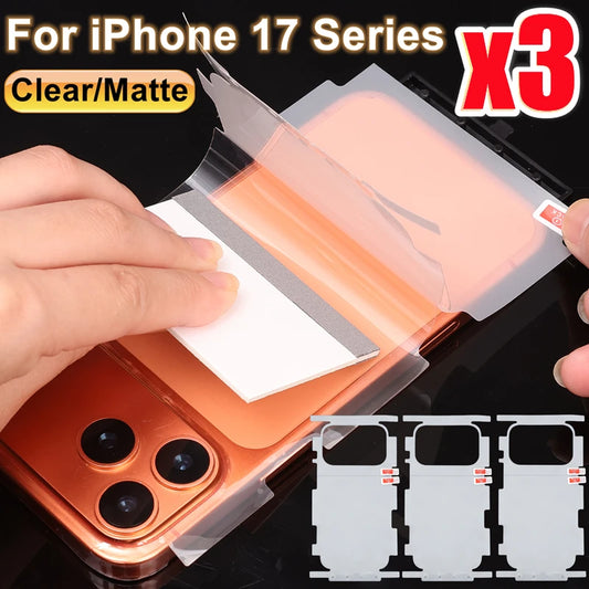iPhone 17 HD Hydrogel Film – Side Frame & Back Full Protection Screen Film