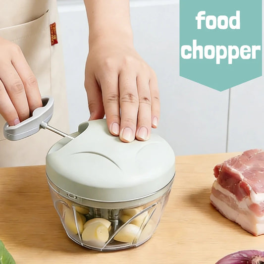 Manual Garlic Puller Food Chopper – 500/900ml